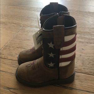 Toddler America flag boots